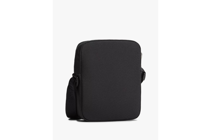 Tommy Jeans Essential Repeat Logo Ανδρικό Τσαντάκι Χιαστί - Ώμου Μαύρο 1,5L