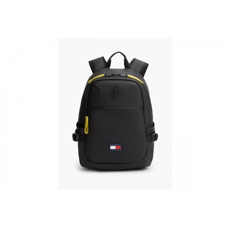 Tommy Jeans Rubberised Logo Double Zip Backpack 20L 