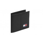 Tommy Jeans Heritage Leather Credit Card And Coin Ανδρικό Πορτοφόλι Μαύρο