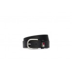 Tommy Jeans Ryan Leather 3.5 Ανδρική Casual Ζώνη Μαύρη