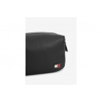 Tommy Jeans Elevated Pu Washbag Ανδρικό Τσαντάκι Χειρός Μαύρο