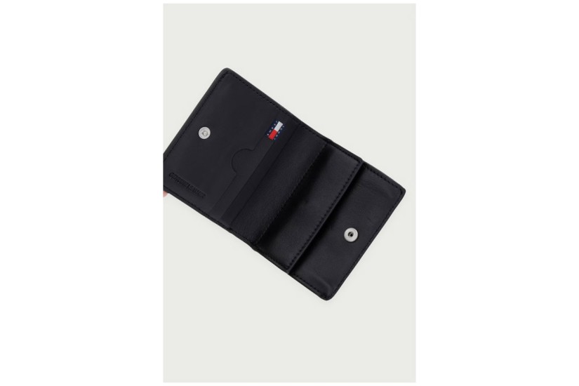 Tommy Jeans Heritage Leather CC And Coin Ανδρικό Πορτοφόλι Μαύρο
