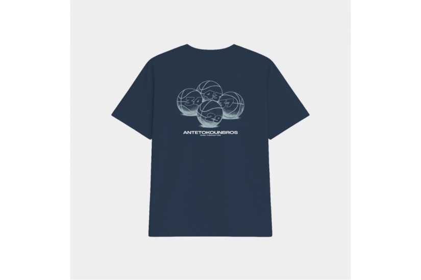 AntetokounBros Roots Basketball Παιδικό Κοντομάνικο T-Shirt Μπλε Σκούρο