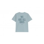 Antetokounbros All Bros Stonewashed Oversized T-Shirt Ανδρικό (APCD162U22 CIEL FOG)