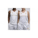 AntetokounBros Basketball Jersey Ανδρική Αμάνικη Μπλούζα Λευκή, Χρυσή, Μαύρη