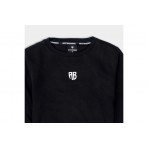 AntetokounBros Element Παιδική Μακρυμάνικη Μπλούζα με Λαιμόκοψη Μαύρη