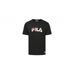 Fila Ανδρικό Κοντομάνικο T-Shirt Μαύρο