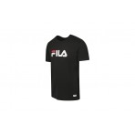 Fila Ανδρικό Κοντομάνικο T-Shirt Μαύρο