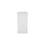 Fila Ανδρική Αμάνικη Μπλούζα Λευκή