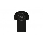 Fila Ανδρικό Κοντομάνικο T-Shirt Μαύρο
