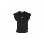 Fila Γυναικεία Αμάνικη Μπλούζα Μαύρη