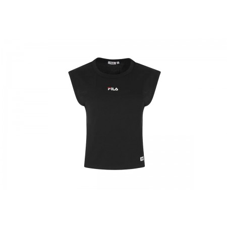 Fila Γυναικεία Αμάνικη Μπλούζα Μαύρη