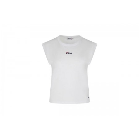 Fila Γυναικεία Αμάνικη Μπλούζα Λευκή