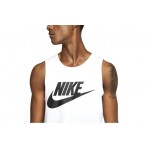 Nike Sportswear Ανδρική Αμάνικη Μπλούζα Λευκή