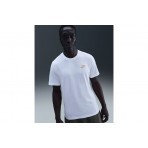 Nike Sportswear Club Ανδρικό Κοντομάνικο T-Shirt Λευκό, Χρυσό