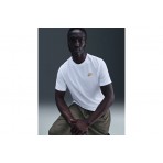 Nike Sportswear Club Ανδρικό Κοντομάνικο T-Shirt Λευκό, Χρυσό