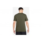 Nike Sportswear Club Ανδρικό Κοντομάνικο T-Shirt Λαδί
