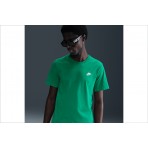 Nike Sportswear Club Ανδρικό Κοντομάνικο T-Shirt Πράσινο
