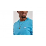 Nike Ανδρικό Κοντομάνικο T-Shirt Γαλάζιο (AR4997 416)