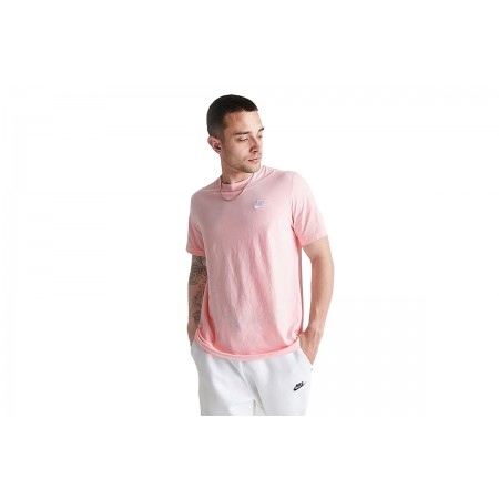 Nike Ανδρικό Κοντομάνικο T-Shirt Ροζ (AR4997 686)