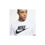Nike Ανδρικό Κοντομάνικο T-Shirt Λευκό (AR5004 101)