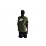 Nike Sportswear Ανδρικό Κοντομάνικο T-Shirt Λαδί
