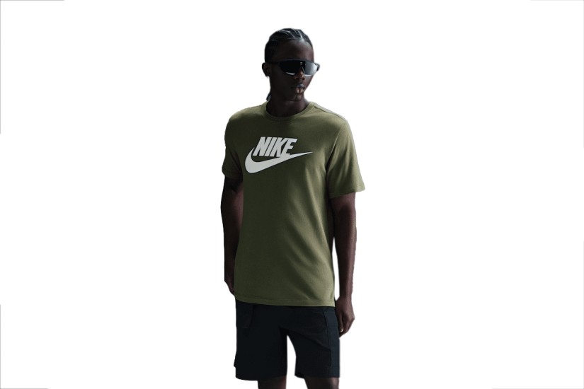 Nike Sportswear Ανδρικό Κοντομάνικο T-Shirt Λαδί