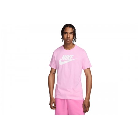 Nike Sportswear Ανδρικό Κοντομάνικο T-Shirt Ροζ