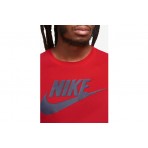 Nike Ανδρικό Κοντομάνικο T-Shirt Κόκκινο (AR5004 662)