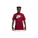 Nike Sportswear Ανδρικό Κοντομάνικο T-Shirt Βυσσινί