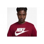 Nike Sportswear Ανδρικό Κοντομάνικο T-Shirt Βυσσινί