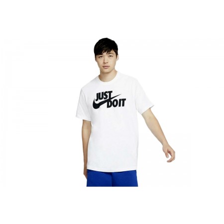 Nike Just Do It Swoosh Ανδρικό Κοντομάνικο T-Shirt Λευκό