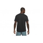 Nike Dri-FIT Ανδρικό Κοντομάνικο Αθλητικό T-Shirt Μαύρο