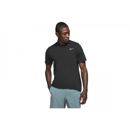 Nike Dri-FIT Ανδρικό Κοντομάνικο Αθλητικό T-Shirt Μαύρο