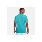 Nike Dri-FIT Ανδρικό Κοντομάνικο Αθλητικό T-Shirt Τυρκουάζ