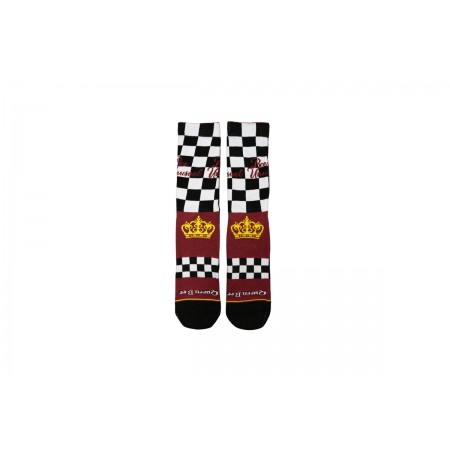 Bee Unusual Queen Bee Chess Socks Κάλτσες Ψηλές 