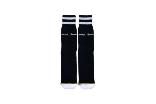 Bee Unusual Cushion Solid Crew Κάλτσες Ψηλές 1 Ζευγάρι (AS-225225 BLACK)