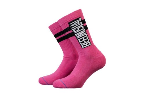 Bee Unusual Original Solids Κάλτσες Ψηλές 2 Ζευγάρια (AS-231550 GREY-D.PINK)
