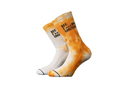 Bee Unusual Bee Fxxxing Unusual Tie Dye Κάλτσες Ψηλές 1 Ζευγάρι (AS-231572 MUSKMELON)
