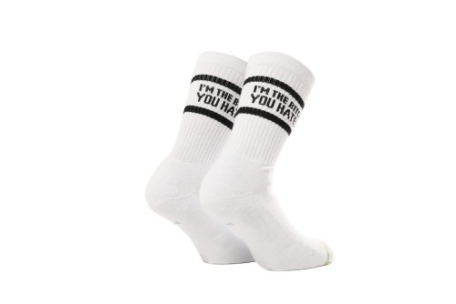 Bee Unusual The Bitch U Hated  Κάλτσες Ψηλές 1 Ζευγάρι (AS-240107 WHITE)