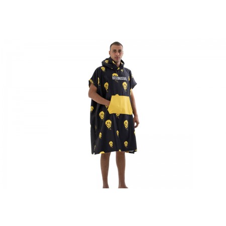 Bee Unusual Melting Face Hooded Πόντσο 