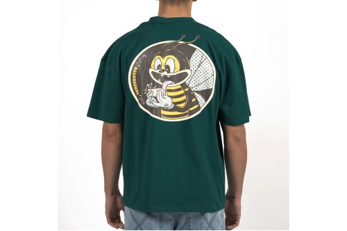 Bee Unusual High Flowers Oversized T-Shirt Ανδρικό (AT-253347)