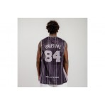 Bee Unusual Basketball Retro Ανδρική Αμάνικη Μπλούζα Μαύρη, Γκρι, Λευκή