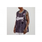Bee Unusual Basketball Retro Ανδρική Αμάνικη Μπλούζα Μαύρη, Γκρι, Λευκή