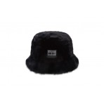 Tommy Jeans Fuzzy Καπέλο Bucket Διπλής Όψης Μαύρο & Λευκό