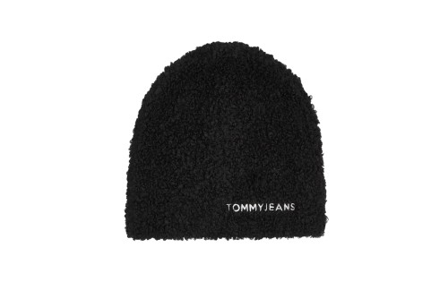 Tommy Jeans Linear Logo Teddy Beanie Σκουφάκι Χειμερινό (AW0AW17058 BDS)