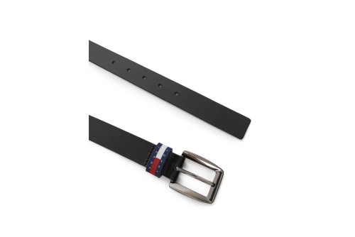 Tommy Jeans Flag Square Buckle Leather Ζώνη Casual (AW0AW18099 BDS)