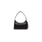 Tommy Jeans Logo Charm Τσάντα Ώμου Μαύρη 1,6L