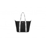 Tommy Jeans Essential Repeat Logo Γυναικεία Τσάντα Tote Μαύρη, Λευκή 38L