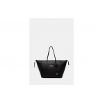Tommy Jeans Bold Γυναικεία Τσάντα Tote Μαύρη, Ασημί